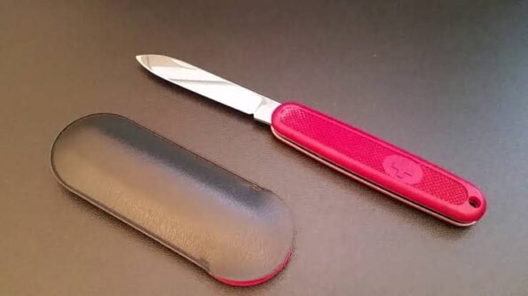 a pocket knife and case