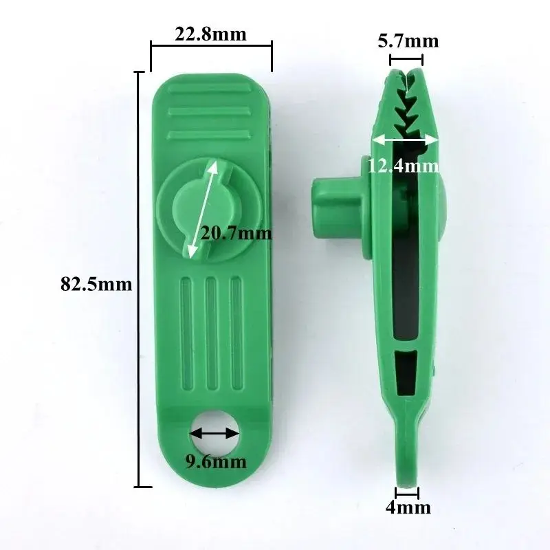 tarp clips size