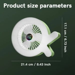 مروحة محمولة بإضاءة ملونة - Portable fan with colorful lighting 2 مروحة محمولة بإضاءة ملونة4