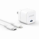 شاحن بمنفذ USB متوافق مع آيفون 14 و13 و12 و11 وXS وXR و8 و7 و6 وآيباد، بمنفذ واحد، 20 واط، شحن سريع ونقل بيانات