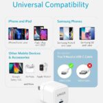 شاحن بمنفذ USB متوافق مع آيفون 14 و13 و12 و11 وXS وXR و8 و7 و6 وآيباد، بمنفذ واحد، 20 واط، شحن سريع ونقل بيانات