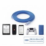 كابل شحن ونقل بيانات من (USB-A) إلى MICRO بمؤشر LED4